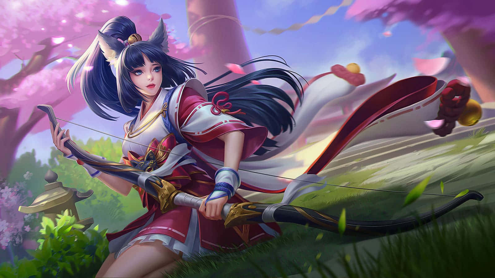 Miya Mobile Legend Japanese Inspired Outfit Wallpaper