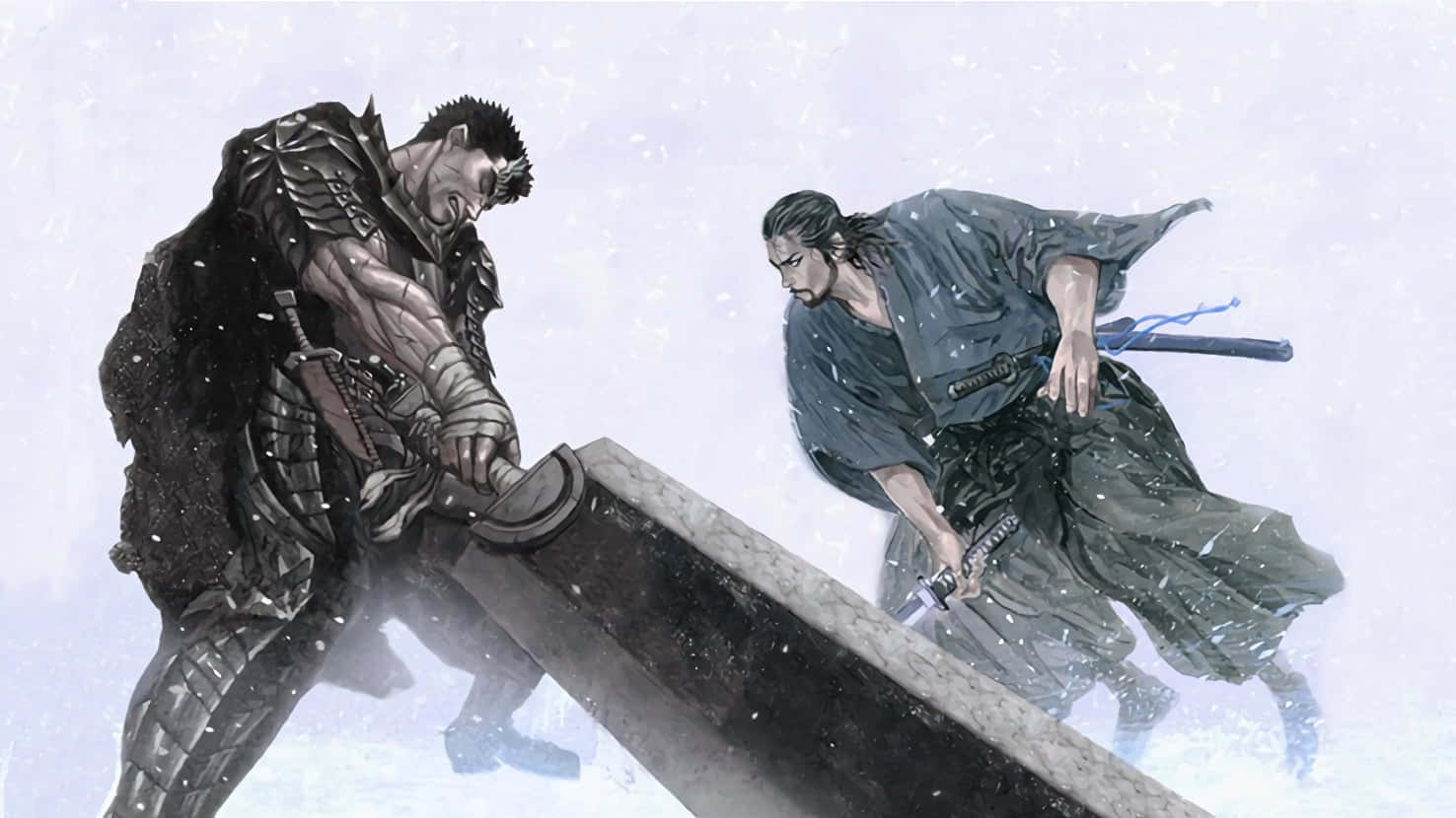 Miyamoto Musashi Duel In Snow Wallpaper
