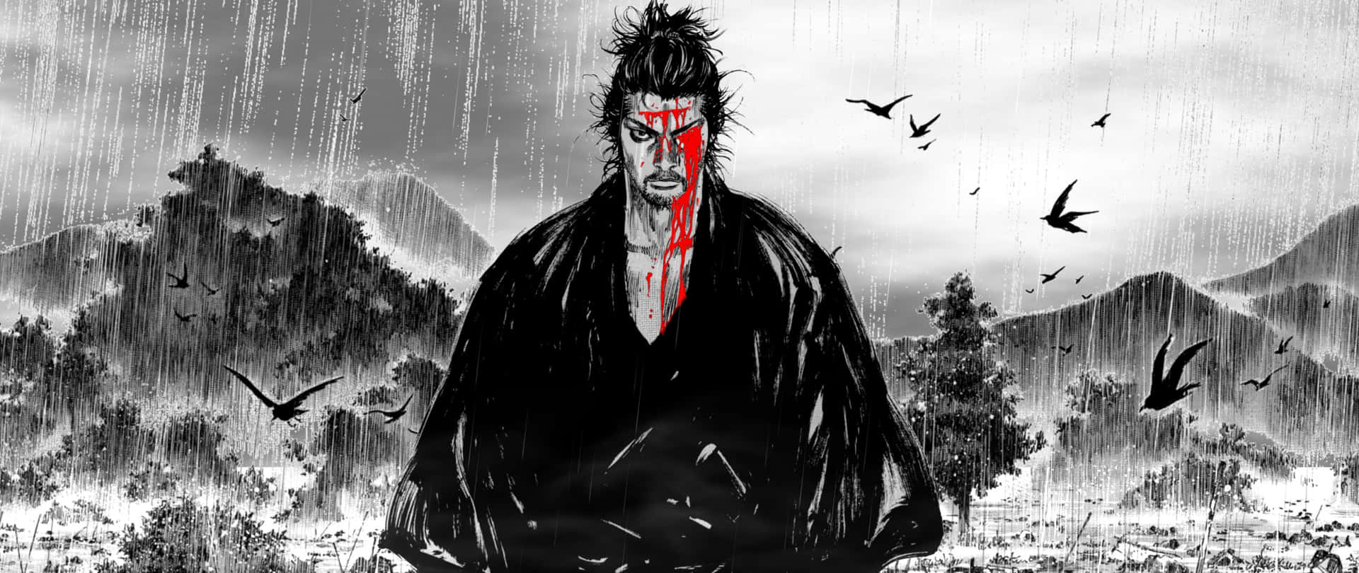 Miyamoto_ Musashi_ In_ Battle_ Scene Wallpaper