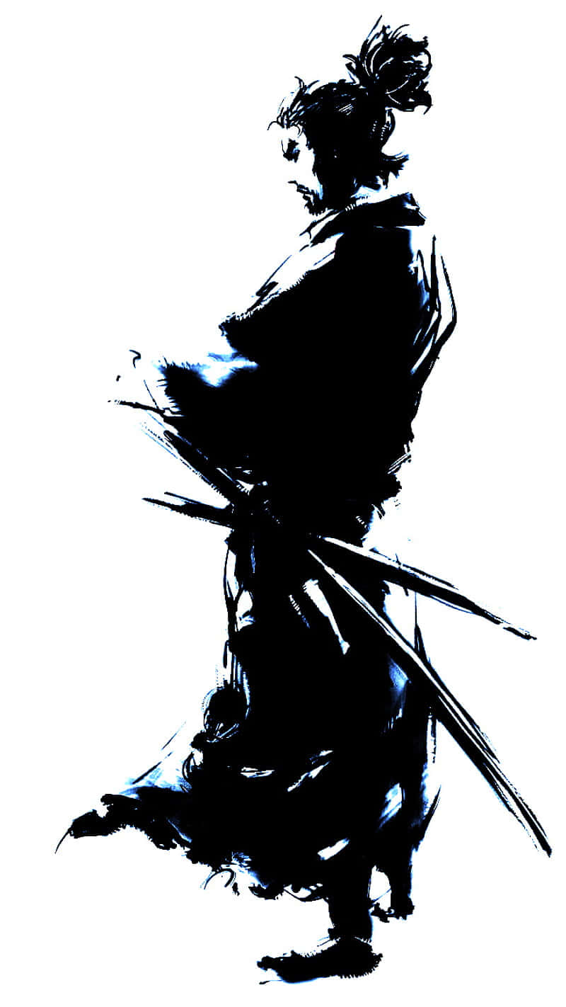 Miyamoto_ Musashi_ Ink_ Artwork Wallpaper