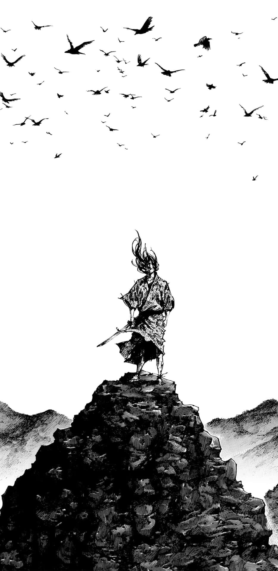 Miyamoto_ Musashi_ Samurai_ On_ Mountain_ Top Wallpaper