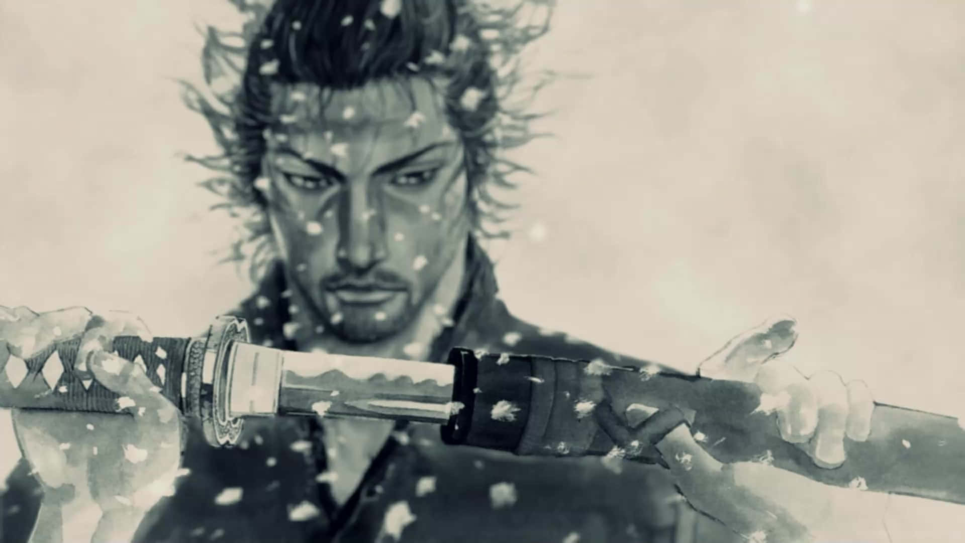 Miyamoto Musashi Snow Samurai Wallpaper