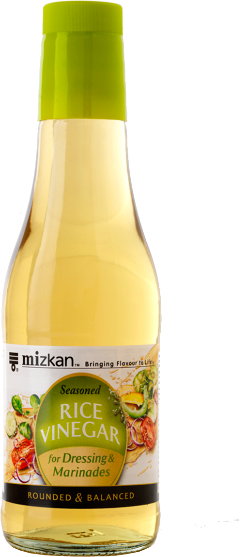 Mizkan Seasoned Rice Vinegar Bottle PNG