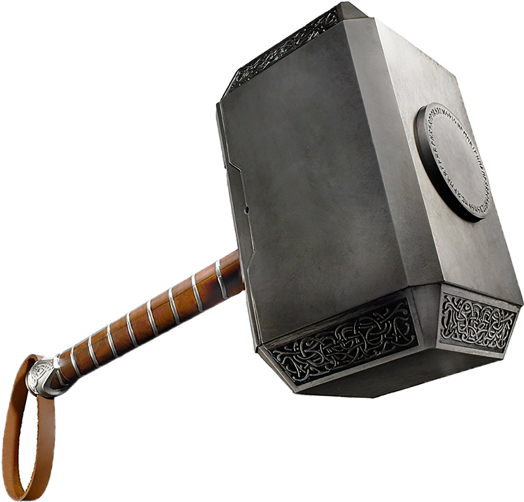 Mjolnir Thor Hammer Isolated PNG