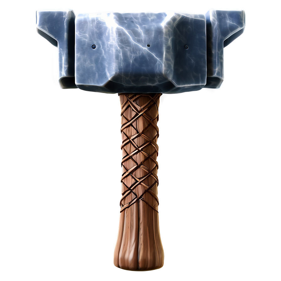 Download Mjolnir Thunder Hammer Png 06122024 | Wallpapers.com