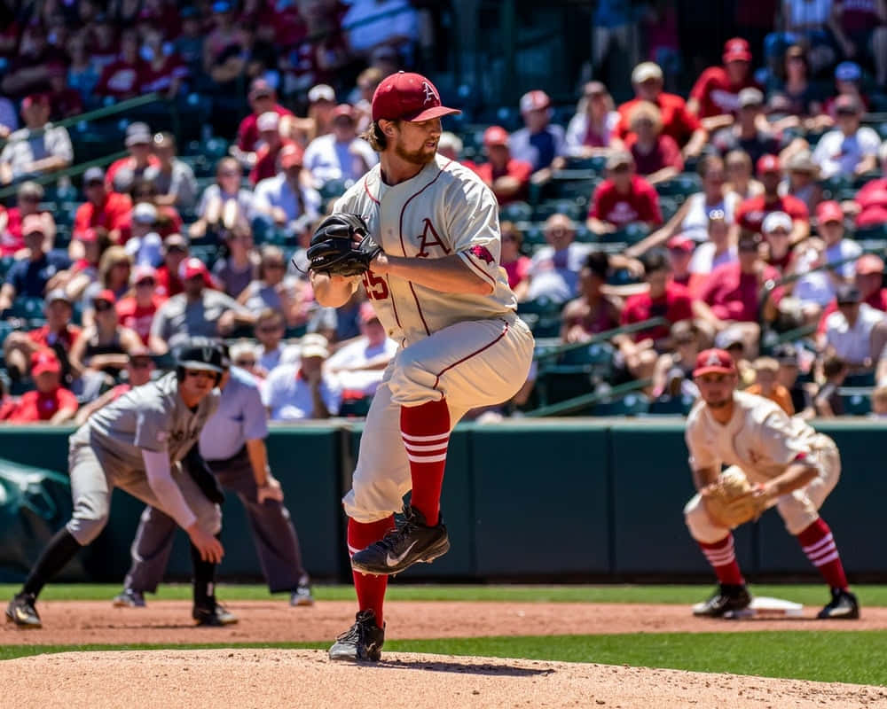 Emocionantepartido De Béisbol De La Mlb En Acción Fondo de pantalla