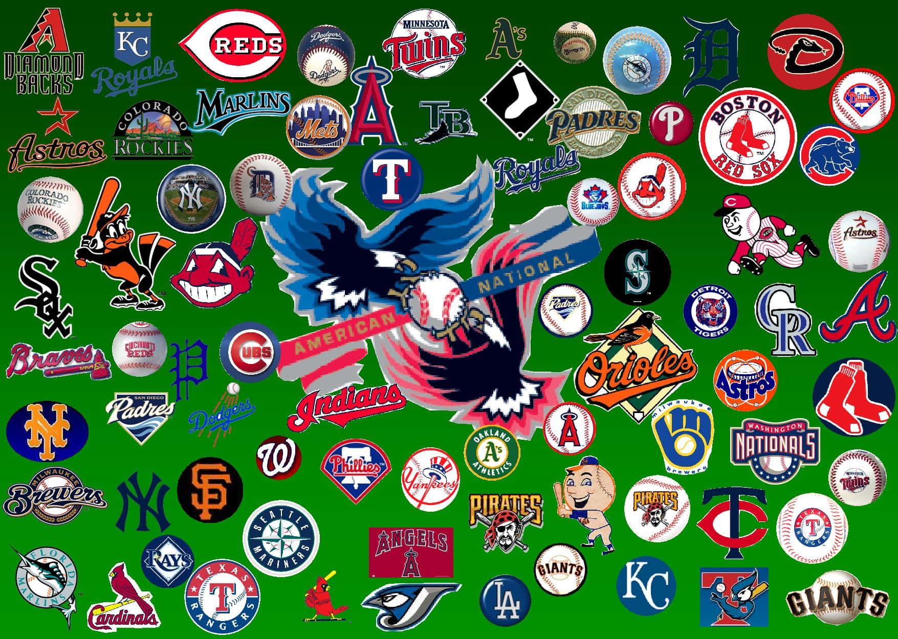 Action-packed MLB Baseball game Wallpaper
