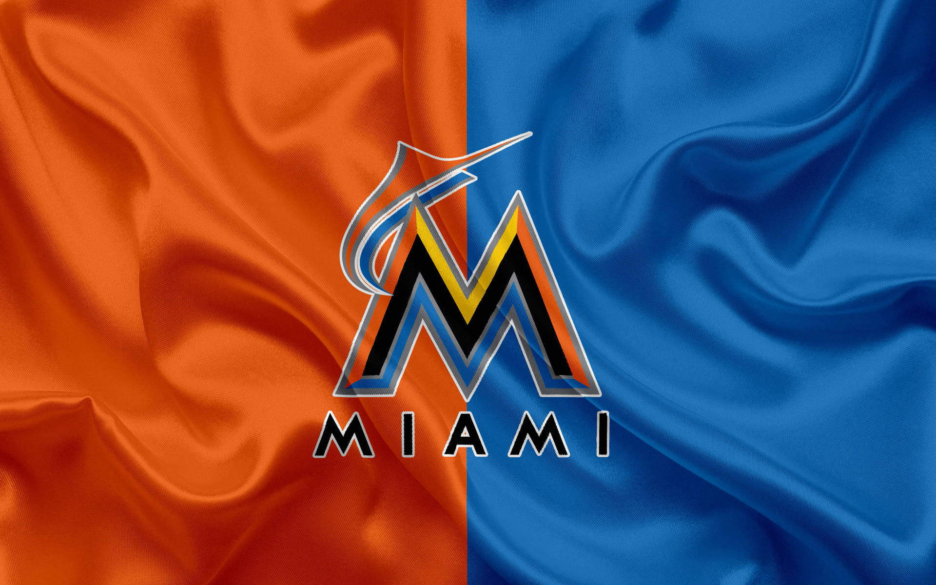 MLB Miami Marlins Flag Wallpaper
