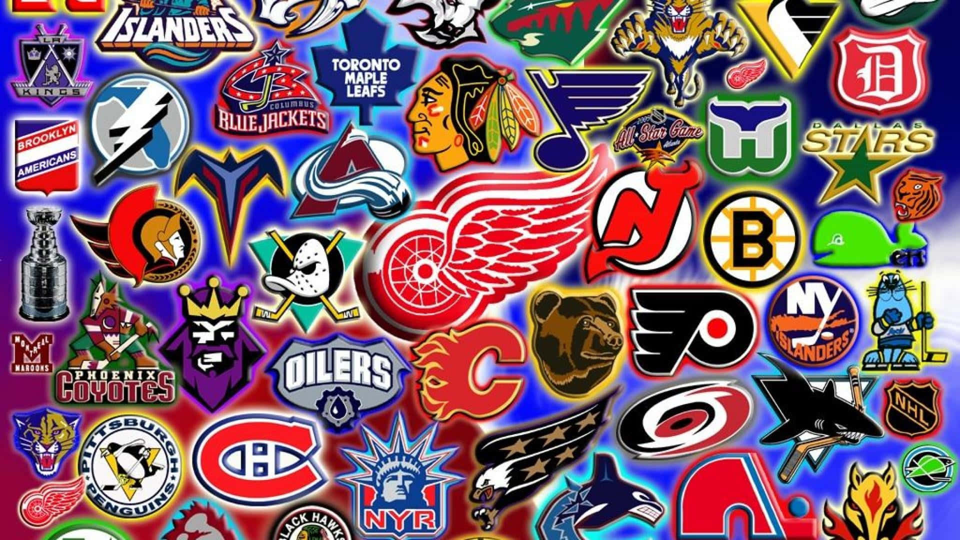 Un Collage Captivant De Logos D'équipes De La Major League Baseball Fond d'écran