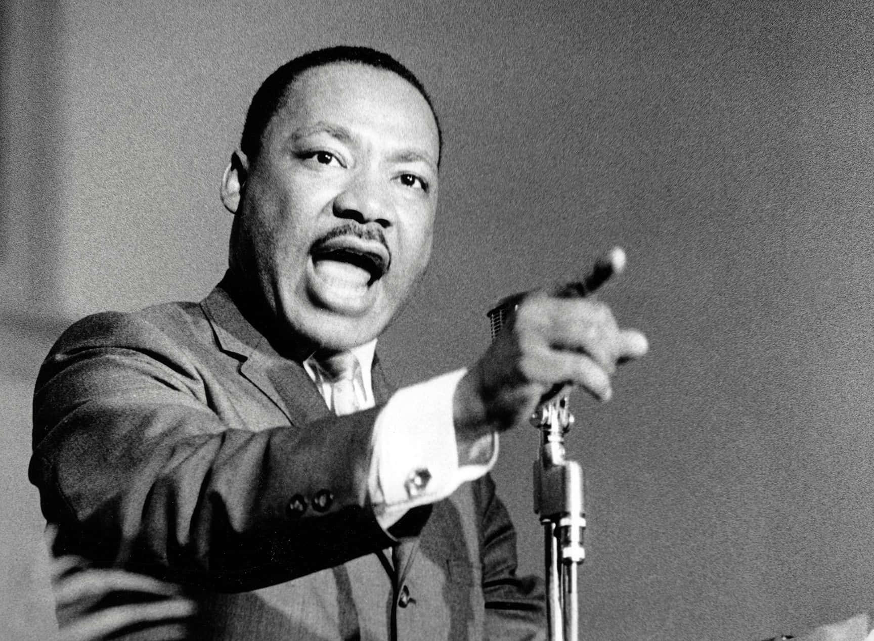En skildring af Martin Luther King, Jr. vægmaleri