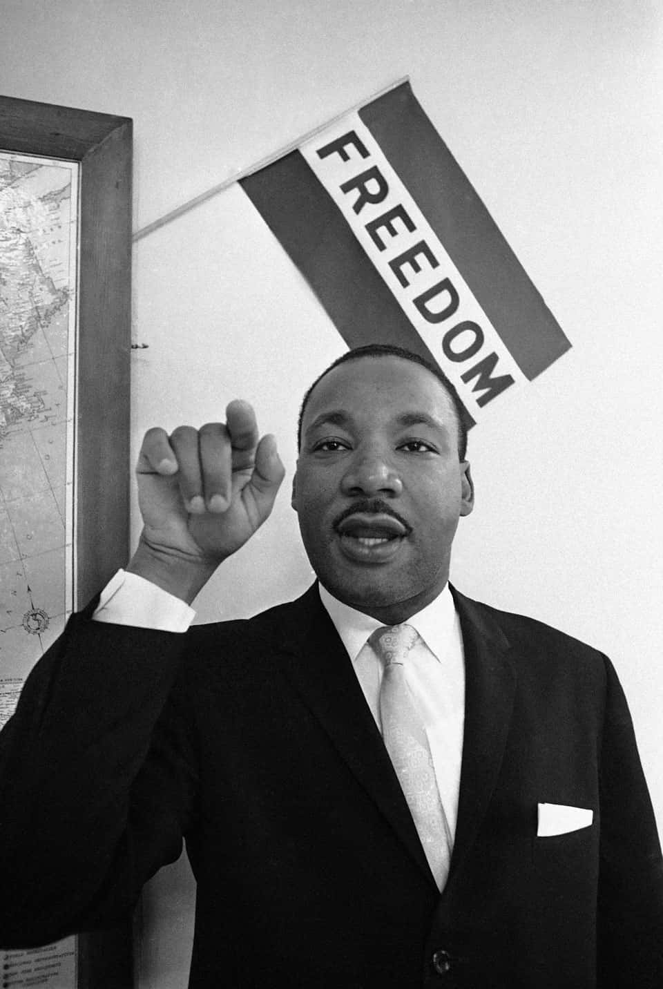 Derverstorbene Bürgerrechtsaktivist Martin Luther King Jr. Kämpft Für Gleichheit Und Gerechtigkeit In Amerika.