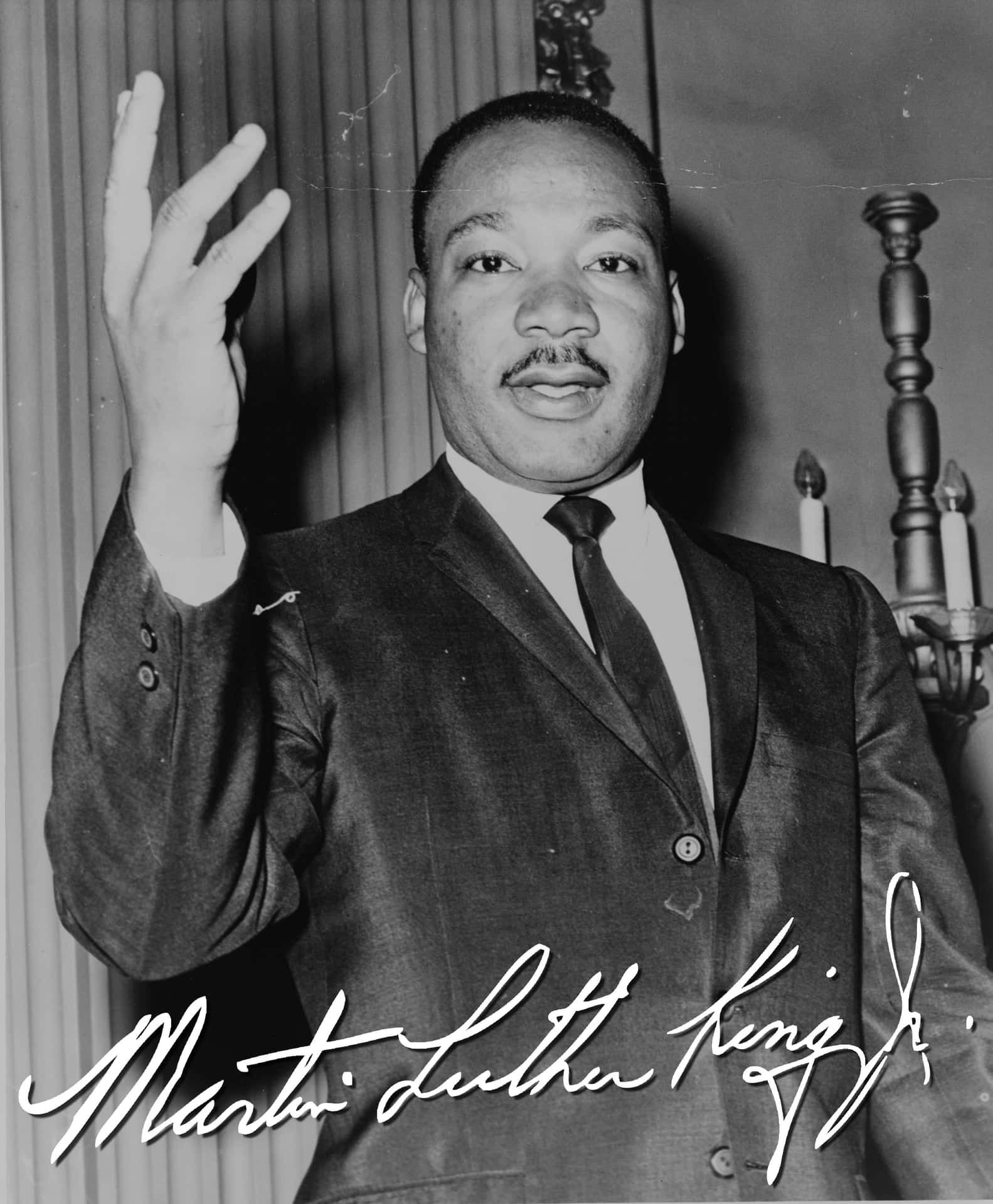 Martinluther King Jr. - Ein Schwarz-weißes Foto
