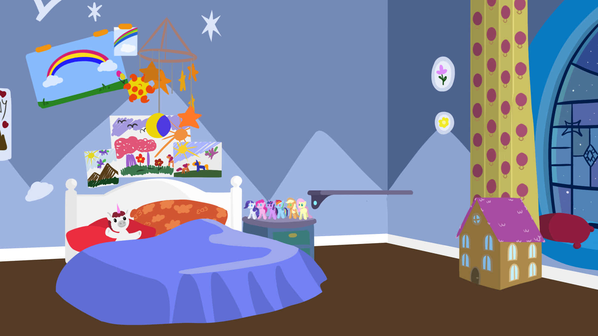 MLP Background Room With Pony Dolls
