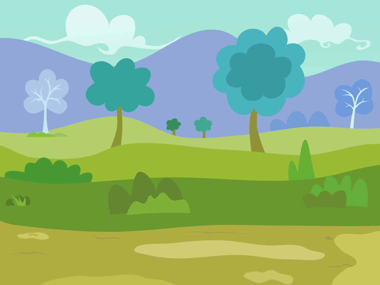 MLP Background Illustrated Cartoon Landscape