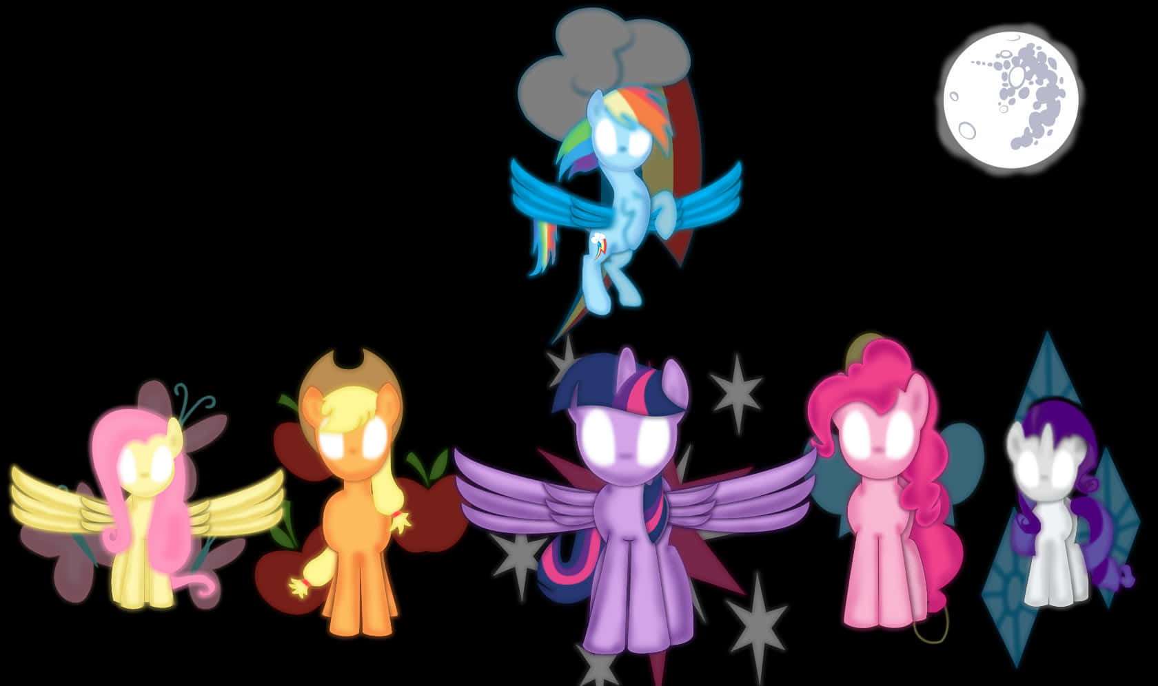 MLP Background Lead Cartoon Characters