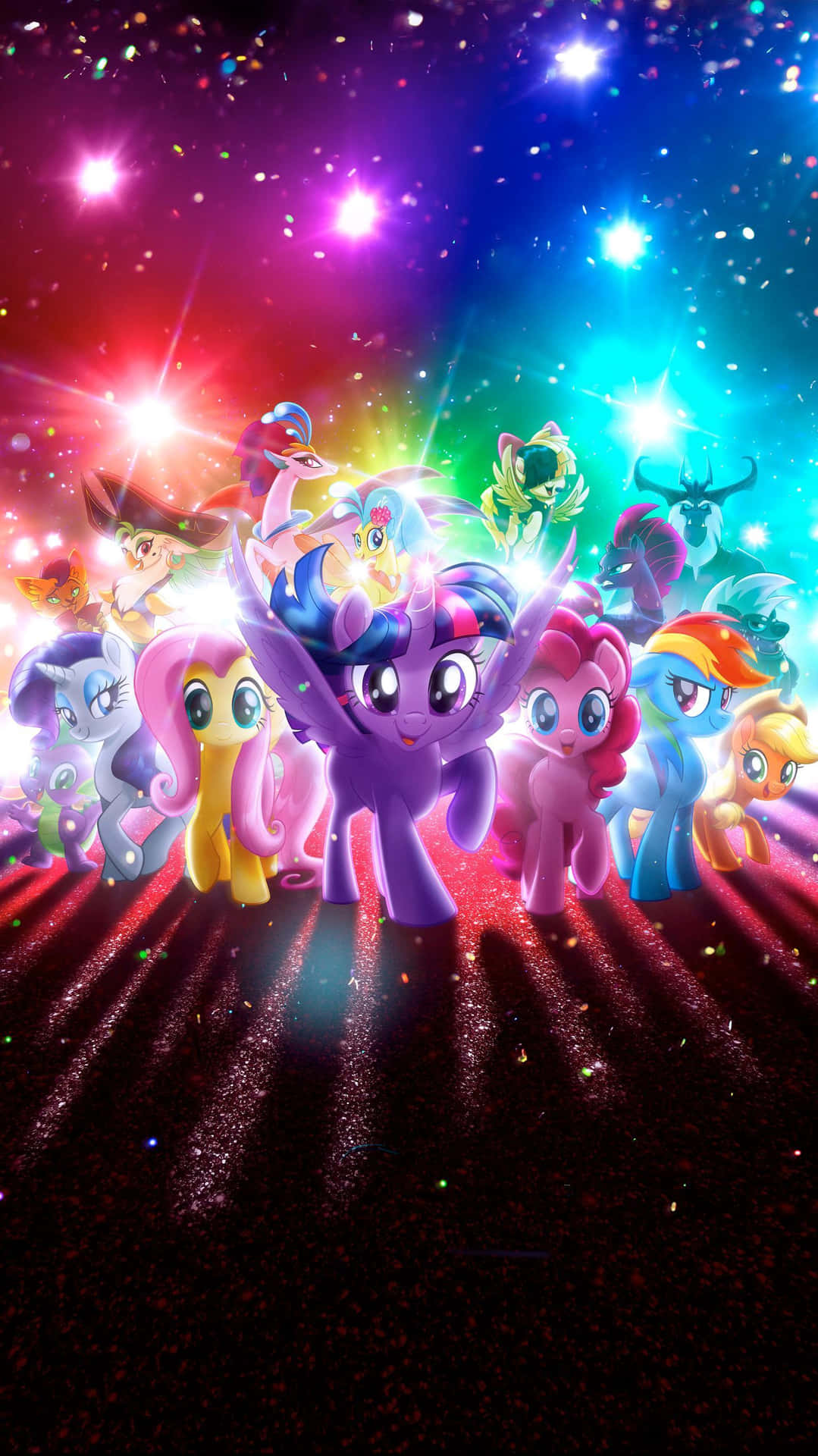 Take your favorite My Little Pony characters with you when you rock this slim phone Wallpaper