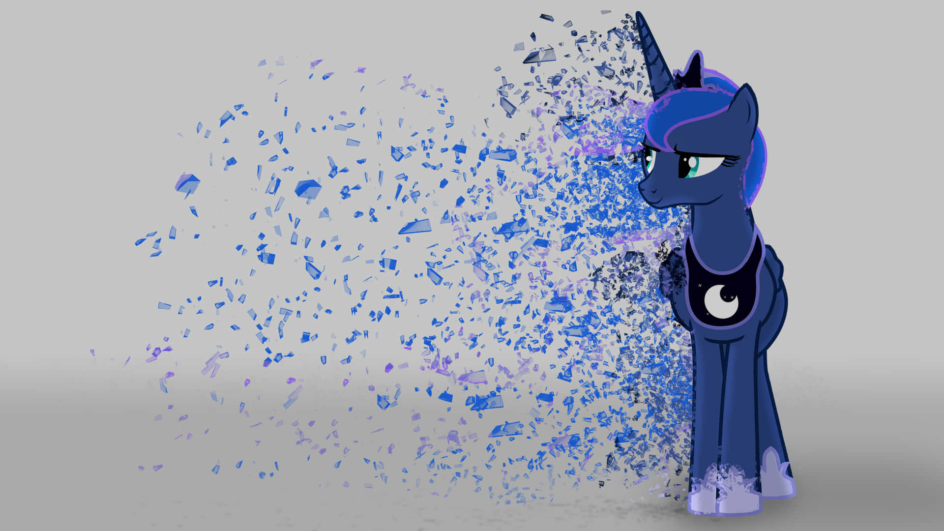 A Pony With Blue Splatters On It