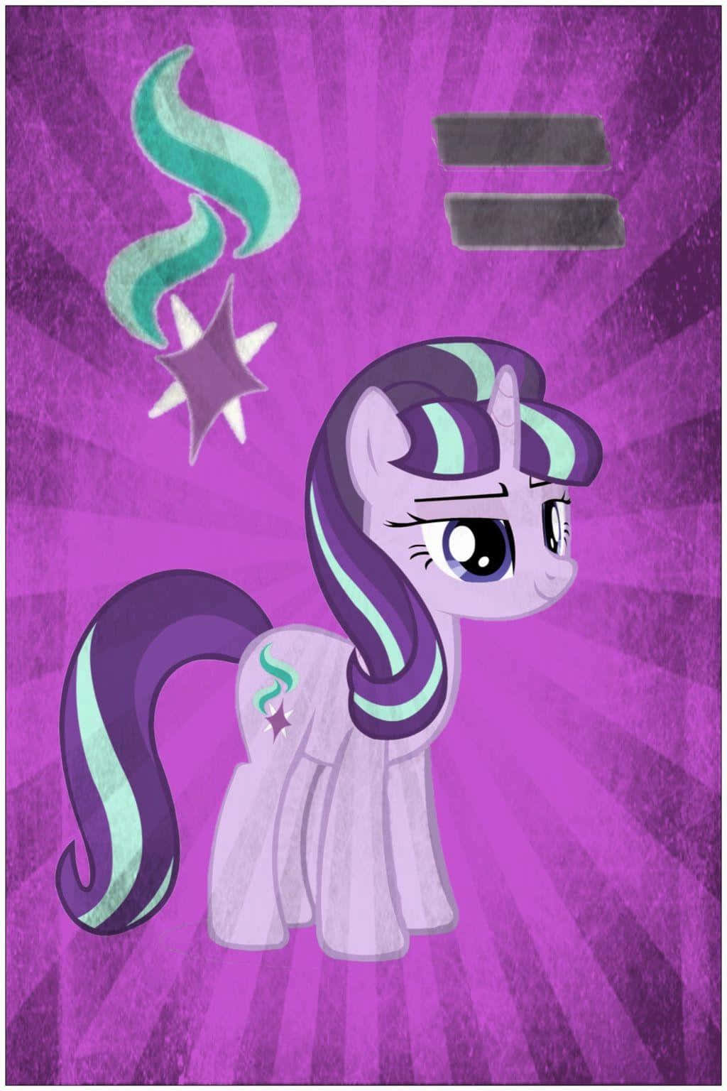 A Purple Pony With A Star On It Wallpaper
