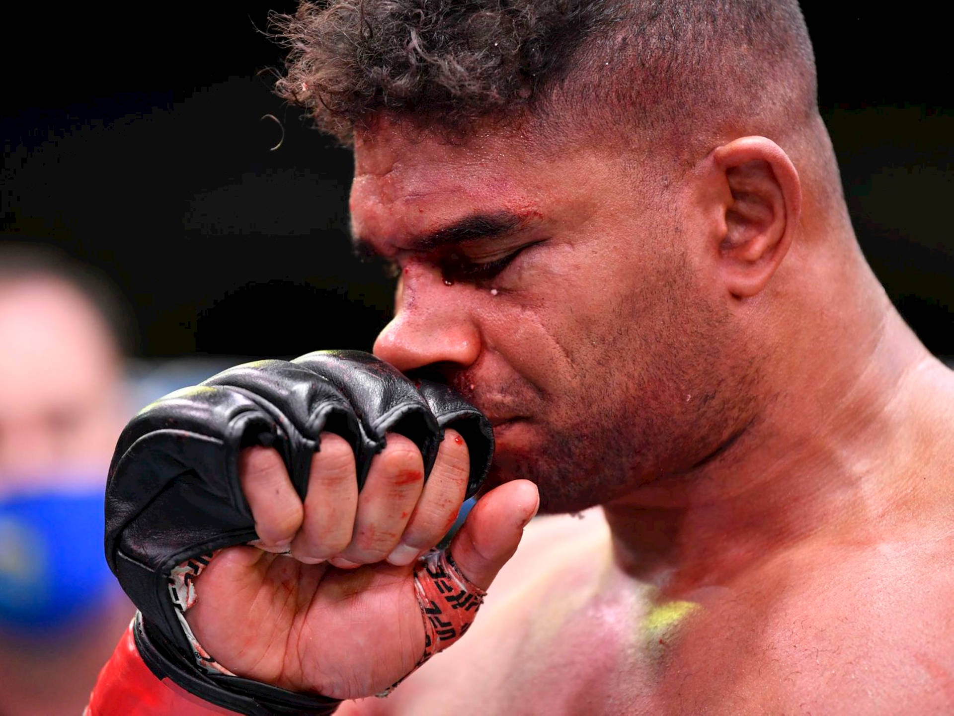 MMA Fighter Alistair Overeem Crying Wallpaper