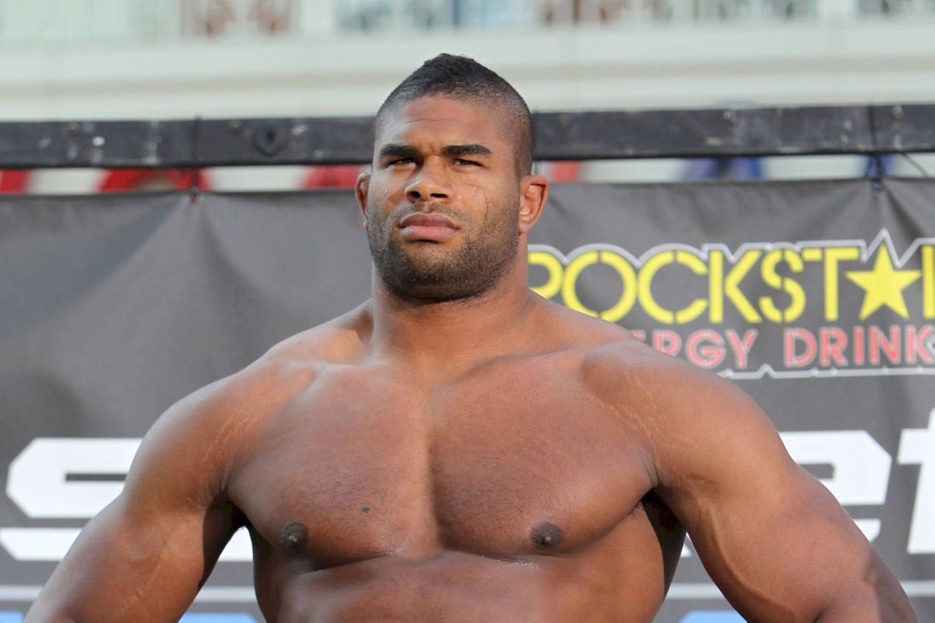 MMA Fighter Alistair Overeem Front View Wallpaper