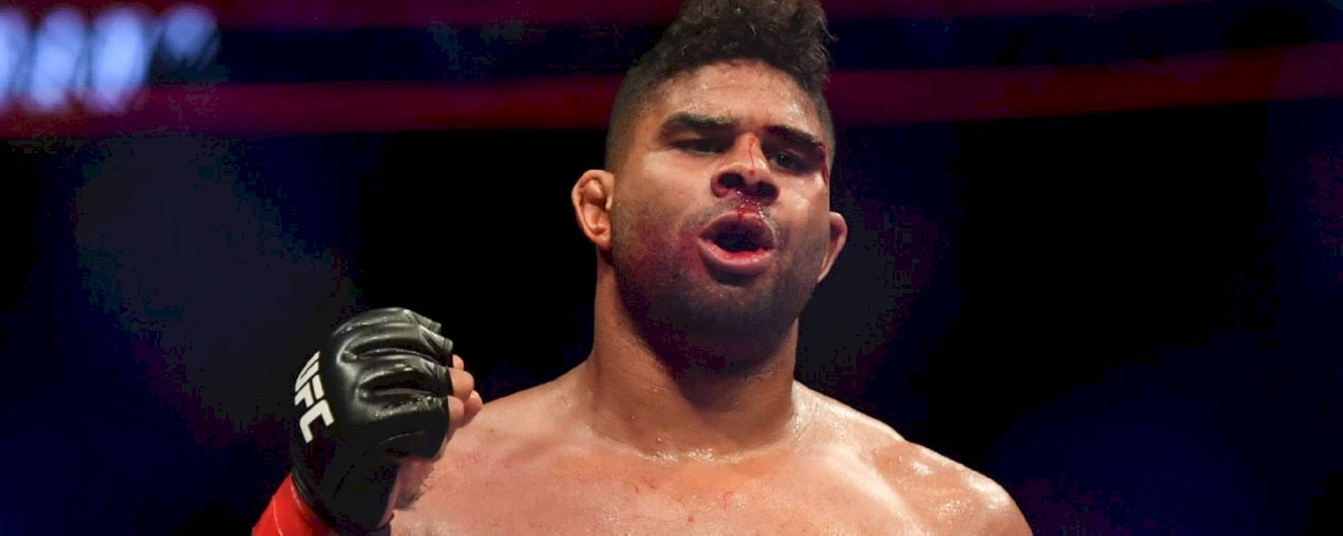 MMA Fighter Alistair Overeem Mouth Open Wallpaper