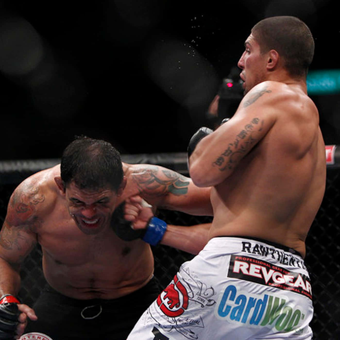 MMA Fighter Antonio Rogerio Nogueira Intense UFC Fight In Ring Wallpaper