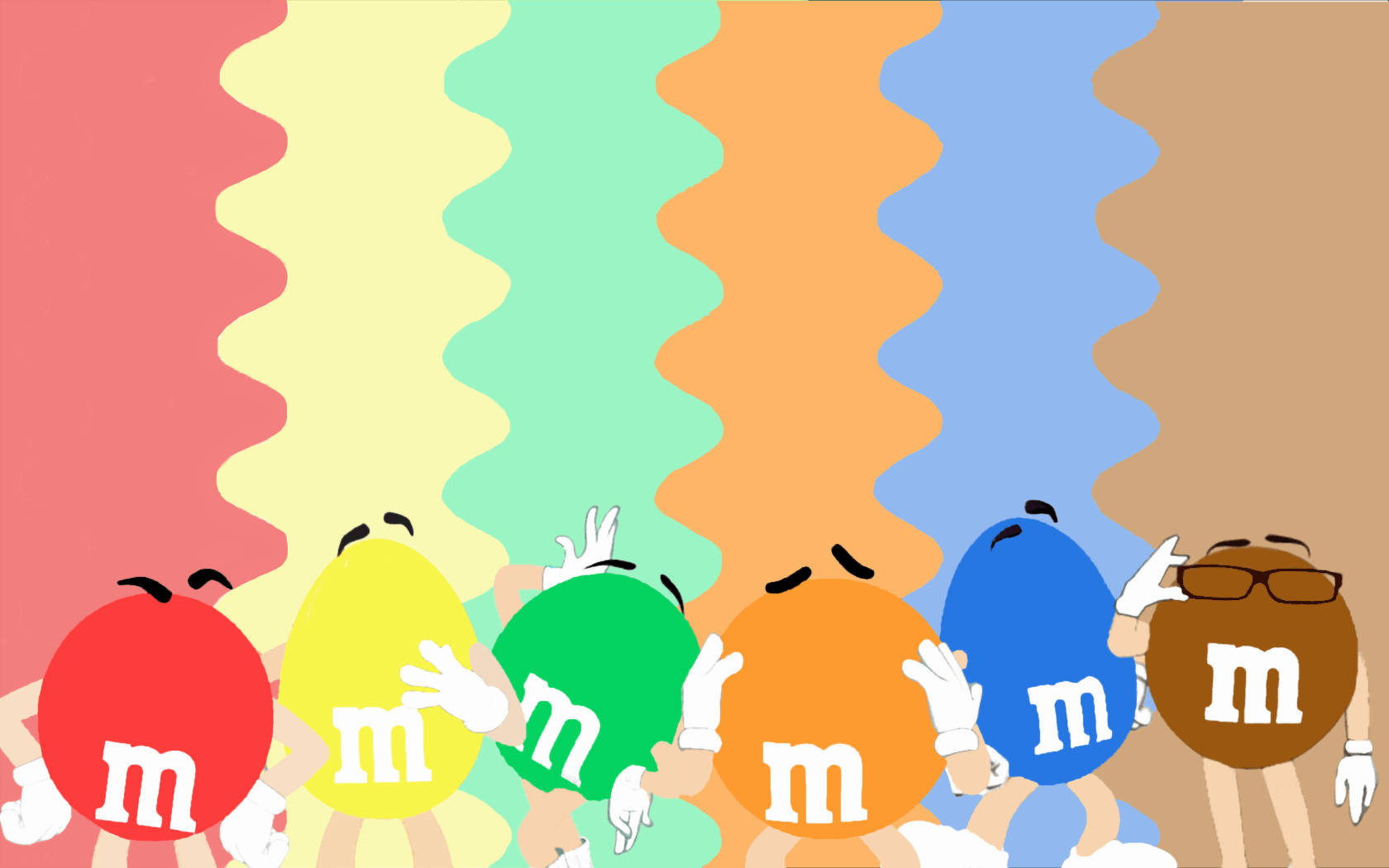 Mms Colourful Characters Vector Art