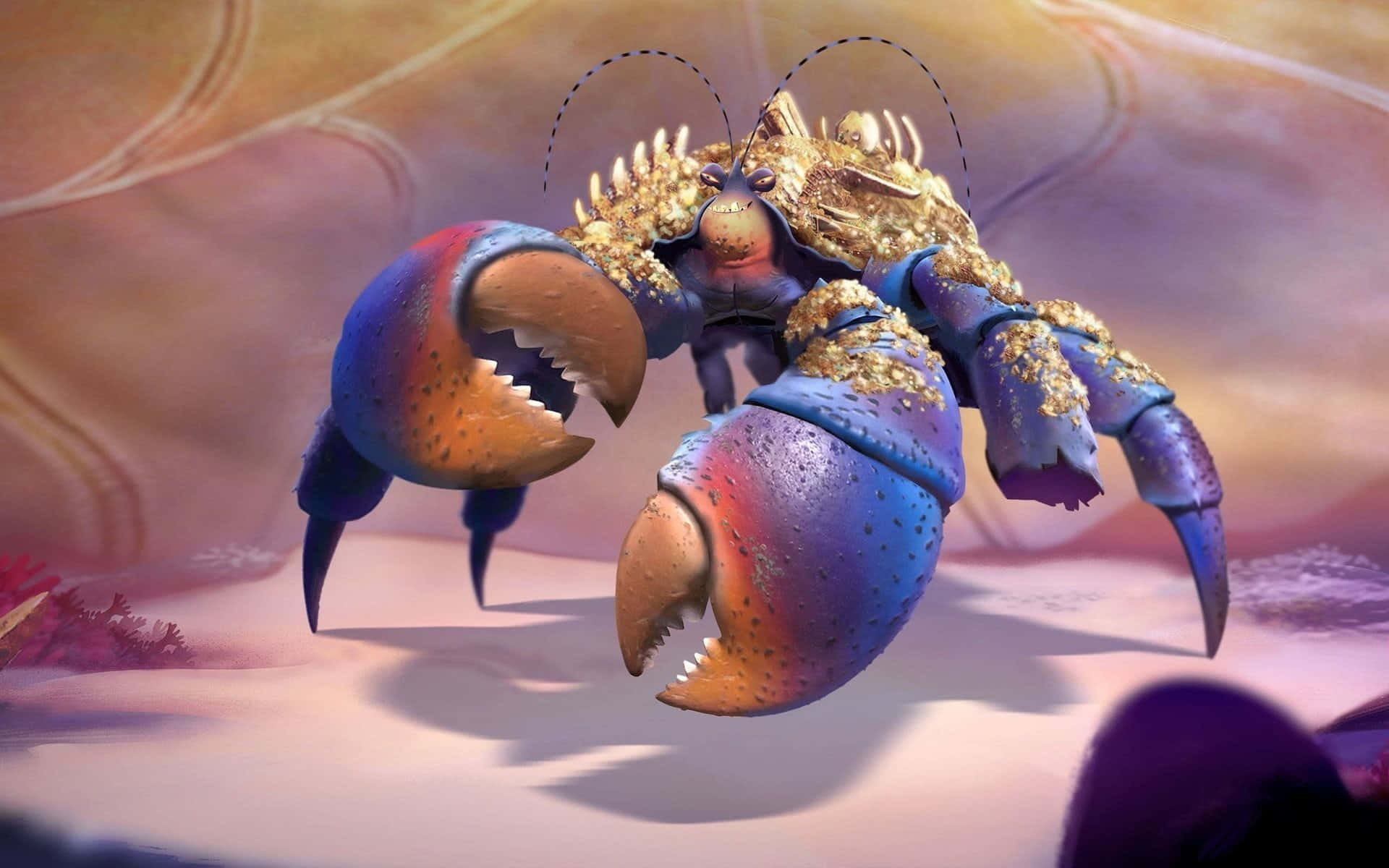 A Large Crab With A Large Head And Large Claws