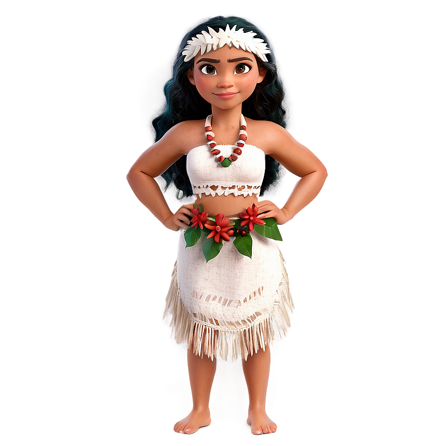 Moana Festive Outfit Png 05032024 PNG