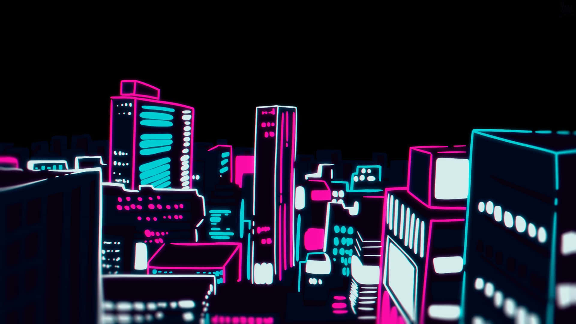 Mob Psycho 100 Neon City Outline Picture