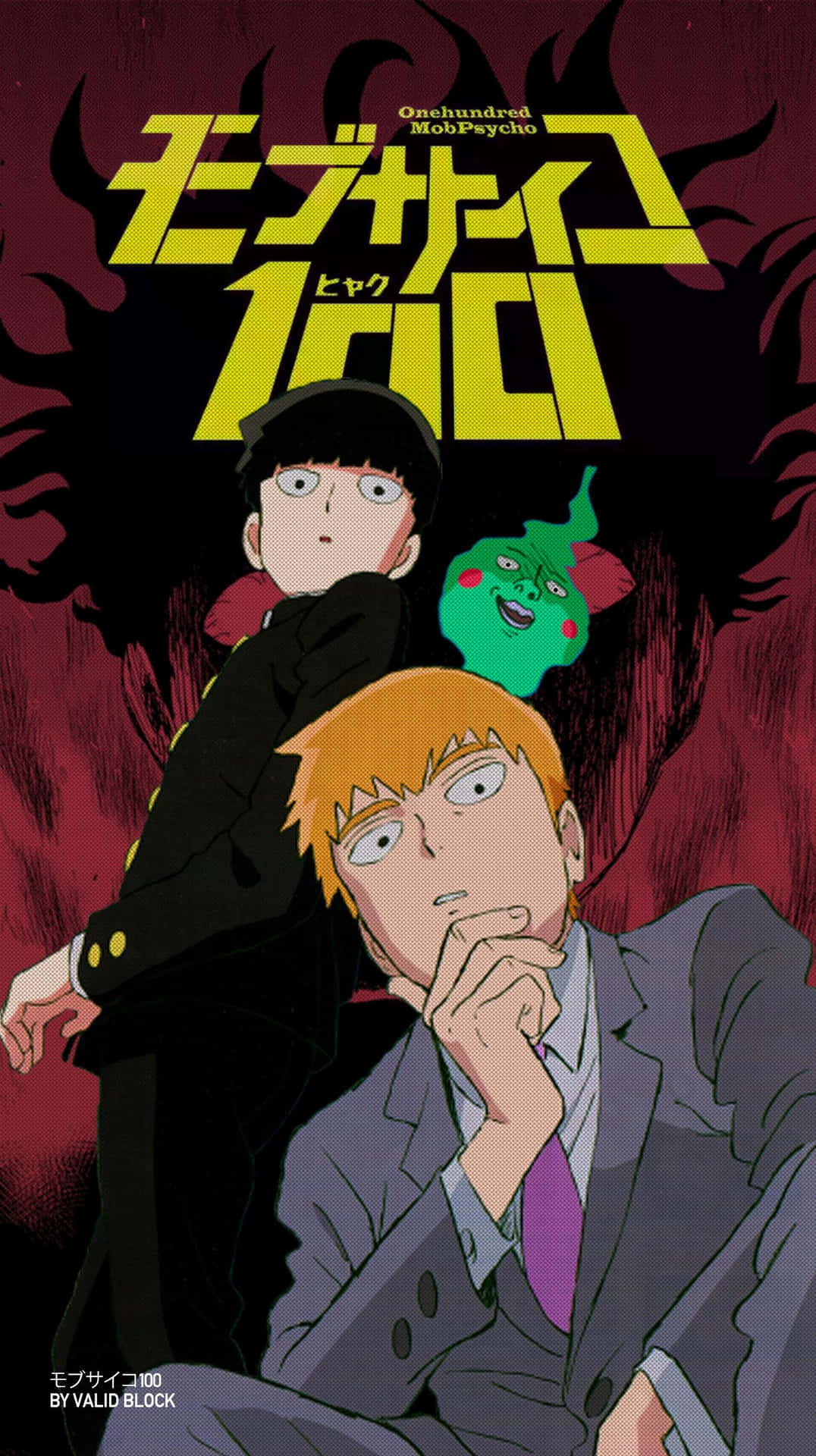 Unlock your inner super powers with the Mob Psycho Iphone Wallpaper