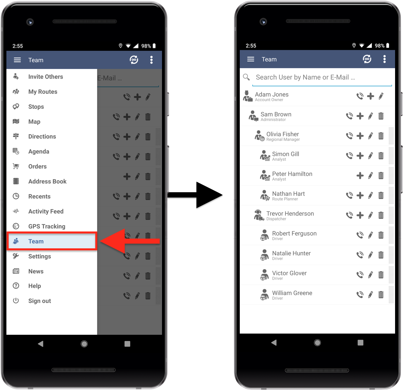 Mobile App G P S Tracking Feature Comparison PNG