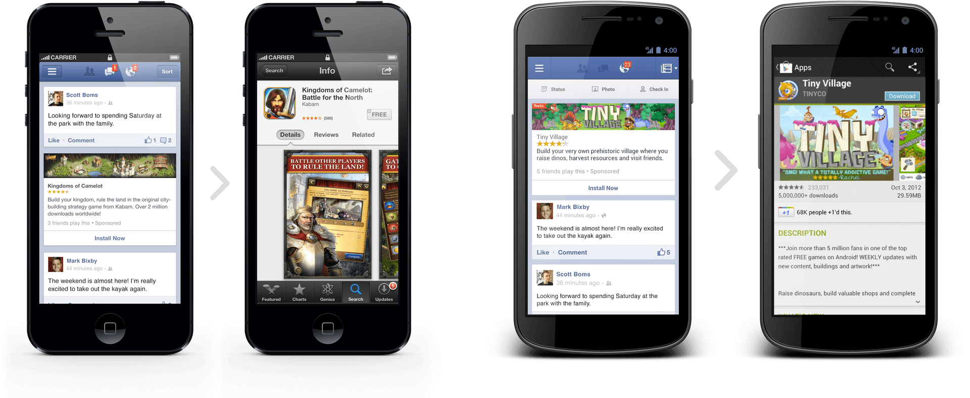 Mobile App Screenshots Display PNG