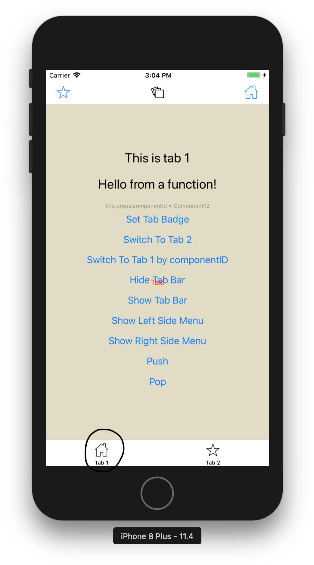 Mobile App_ Tab Navigation_ Screenshot PNG