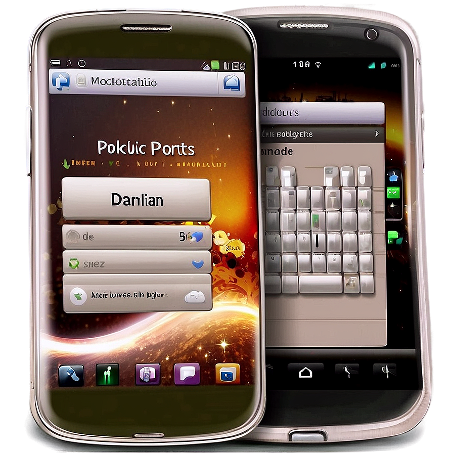 Mobile Application Interface Mockup Png Mpa65 PNG