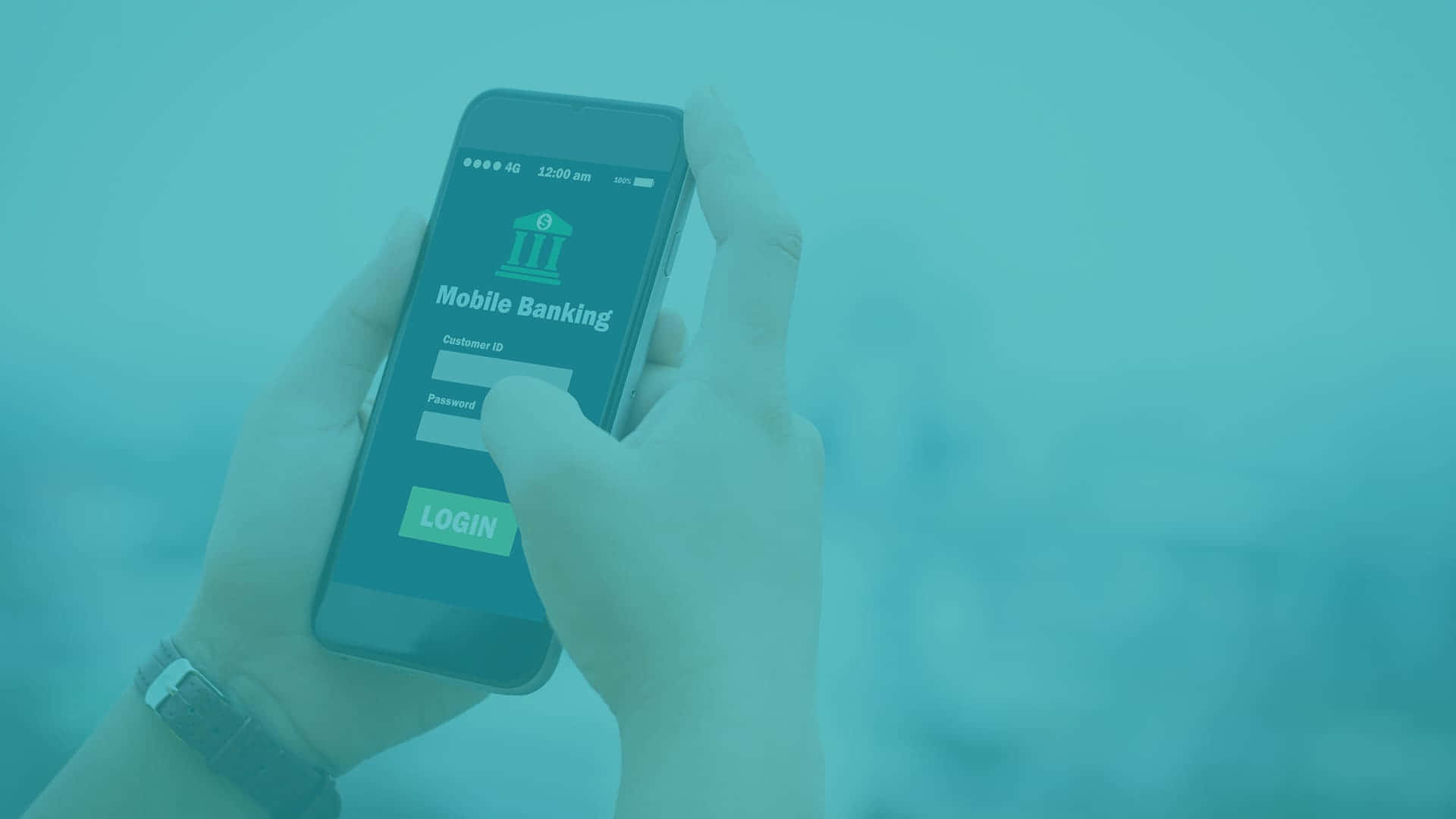 Bank Anytime, Anywhere with Mobile Banking Wallpaper