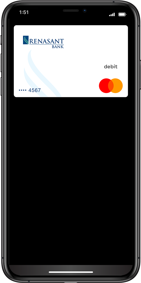 Mobile Banking App Debit Card Display PNG