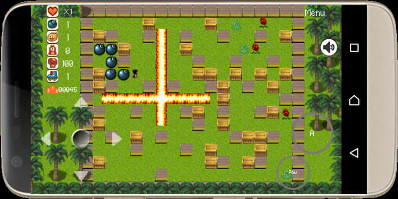 Mobile Bomb Game Explosion PNG