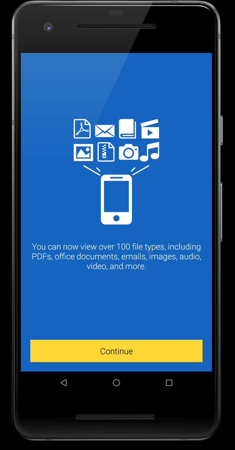Mobile File Viewer App Screen PNG