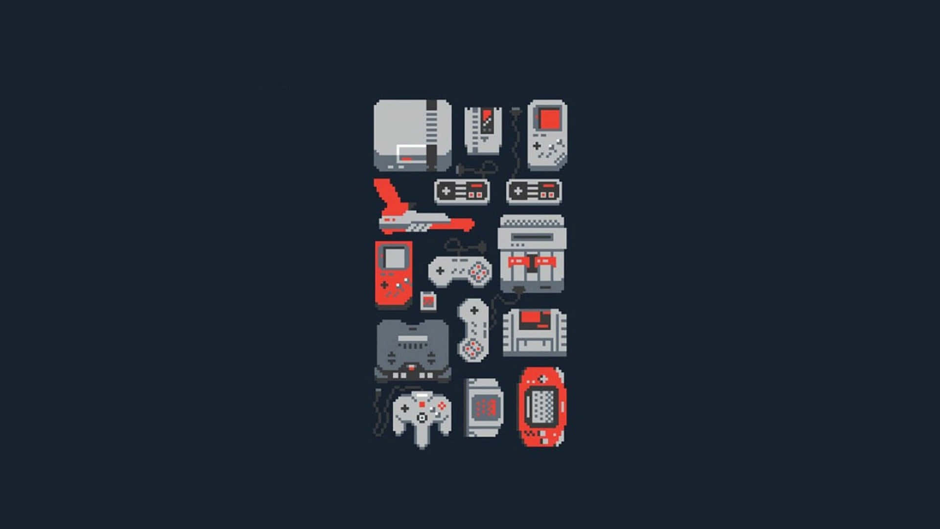 Mobile Gamer Showing Consoles Wallpaper