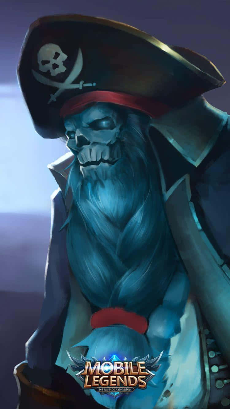 A Pirate In A Blue Hat And A Pirate Hat