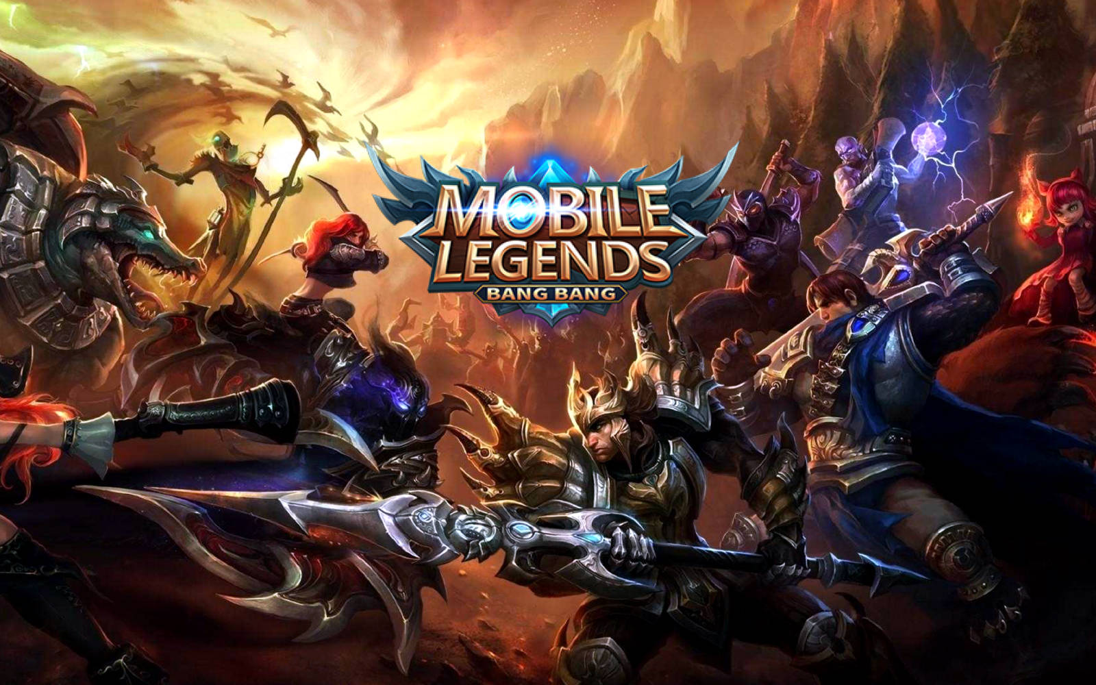 Mobile Legends Bang Bang Logo Fight Wallpaper