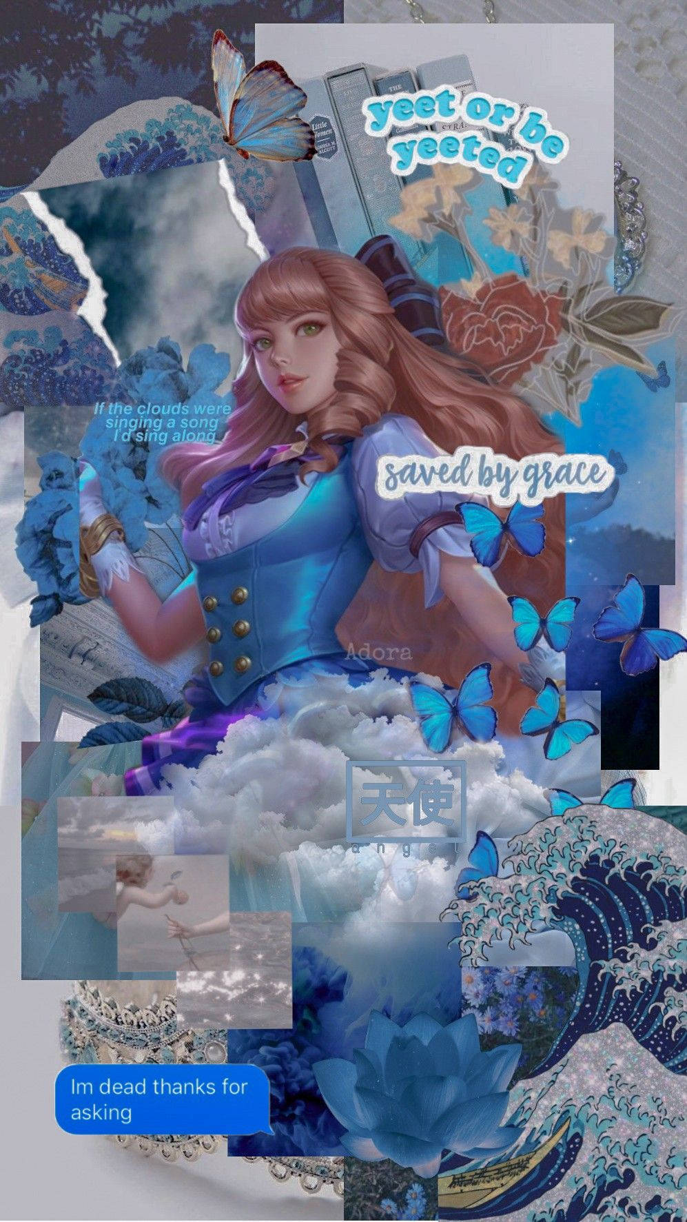 Mobile Legends Guinevere Æstetisk Collage Wallpaper