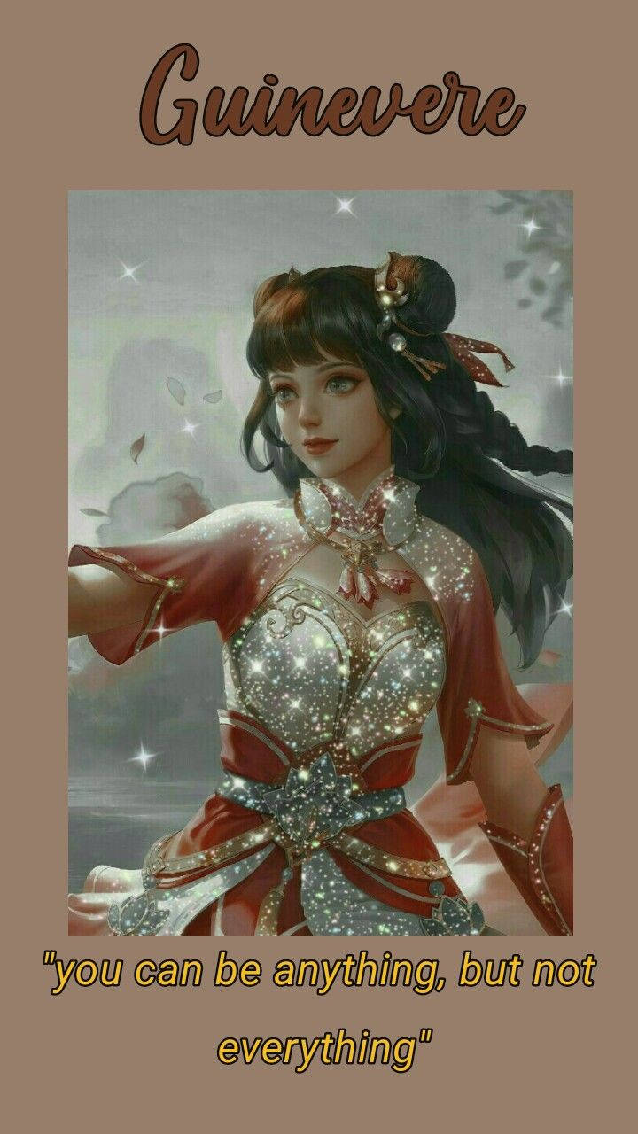 Mobile Legends Guinevere With Quotes Wallpaper