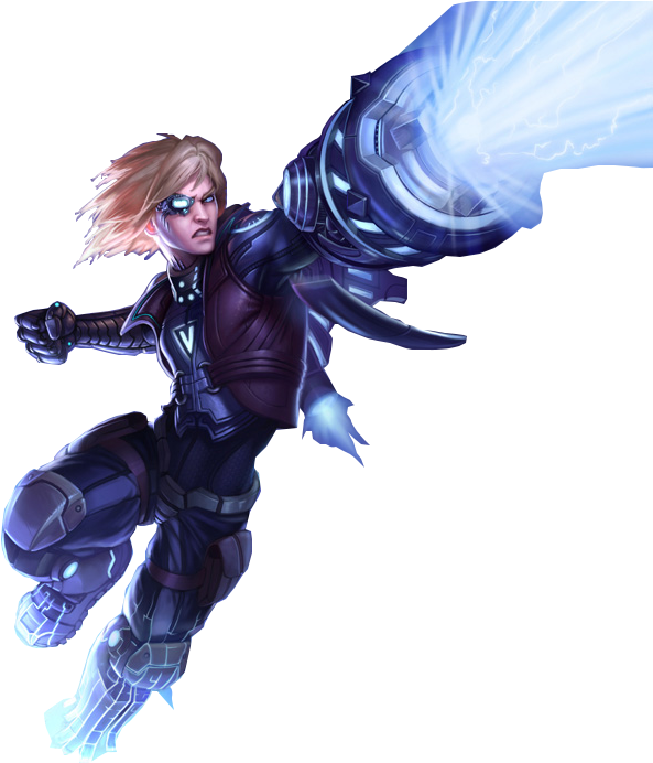 Mobile Legends Hero With Energy Cannon PNG