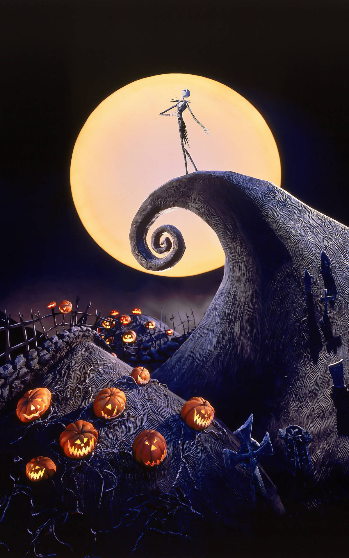 Mobile Nightmare Before Christmas Background