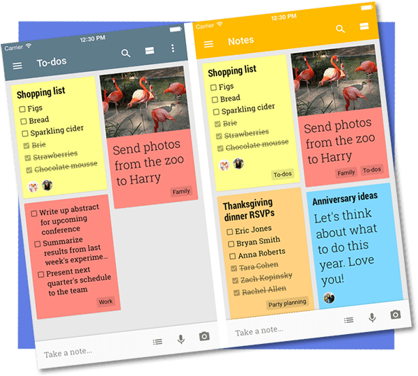 Mobile Note Taking App Screenshots PNG