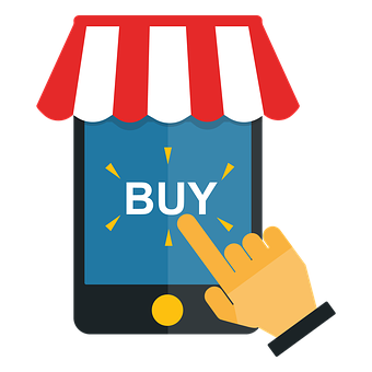 Mobile Online Shopping Concept PNG