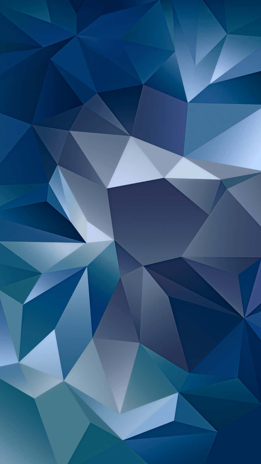 a blue background with triangles and triangles