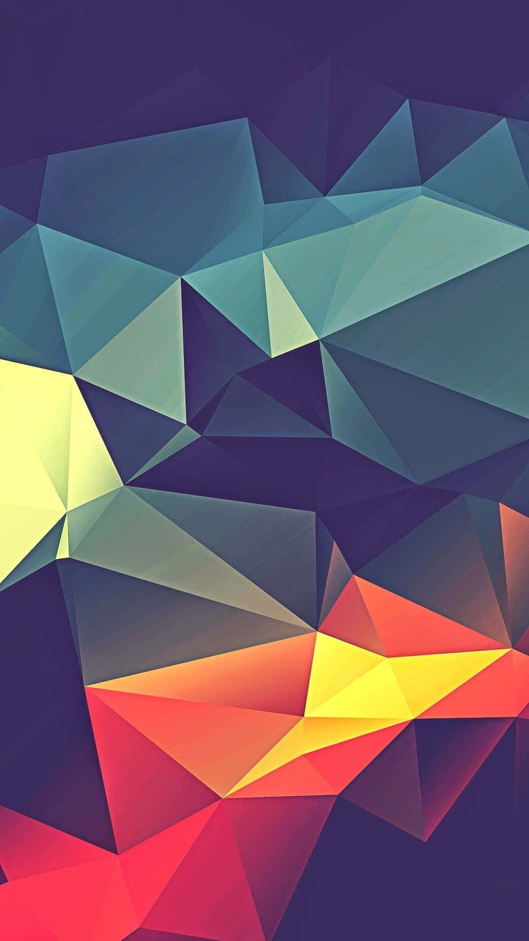Einfarbenfroher Abstrakter Hintergrund Mit Dreiecken.
